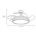 VENTILADOR TECHO MD CALIMA 2 ACERO