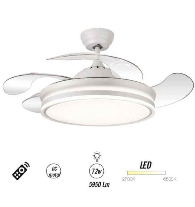 VENTILADOR TECHO MD CALIMA 2 ACERO