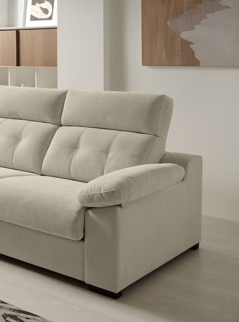 SOFA CAMA ITALIANO MD. KATA 140X190 14 CM TPZ NATURA C-03 SAND
